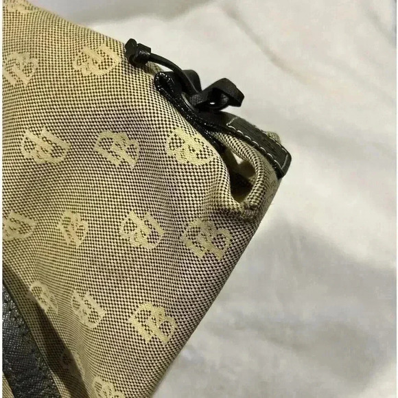 Dooney and Bourke‎ Signature Canvas Leather Purse Vintage DB Brown Shoulder Bag - Picture 6 of 12